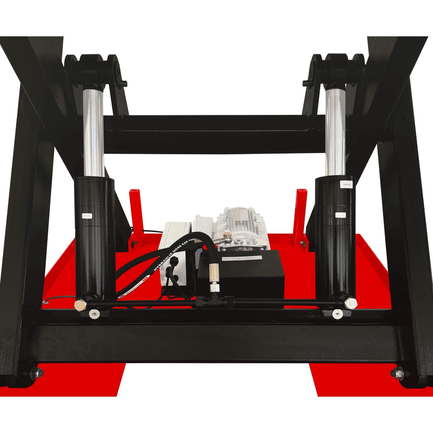 PAKE Electric Hydraulic Scissor Lift Table, 4,400 lb. Capacity, 48" x 48" Platform, 36.25" Lifting Height
