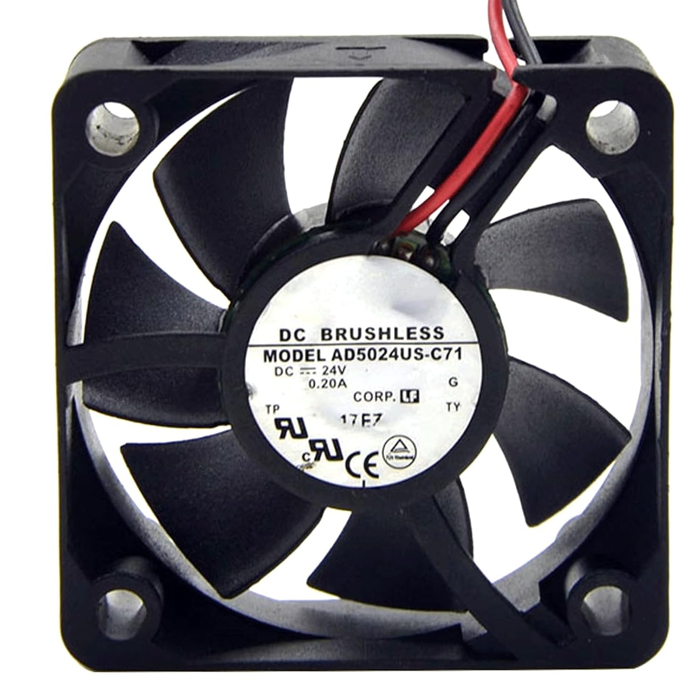JVHROLW 50MM DC24V 0.20A 4.8W 5020 AD5024US-C71 6200RPM 5CM 50 50 20MM (2pin) Copier Fan Speed Inverter Cooling Fan * *