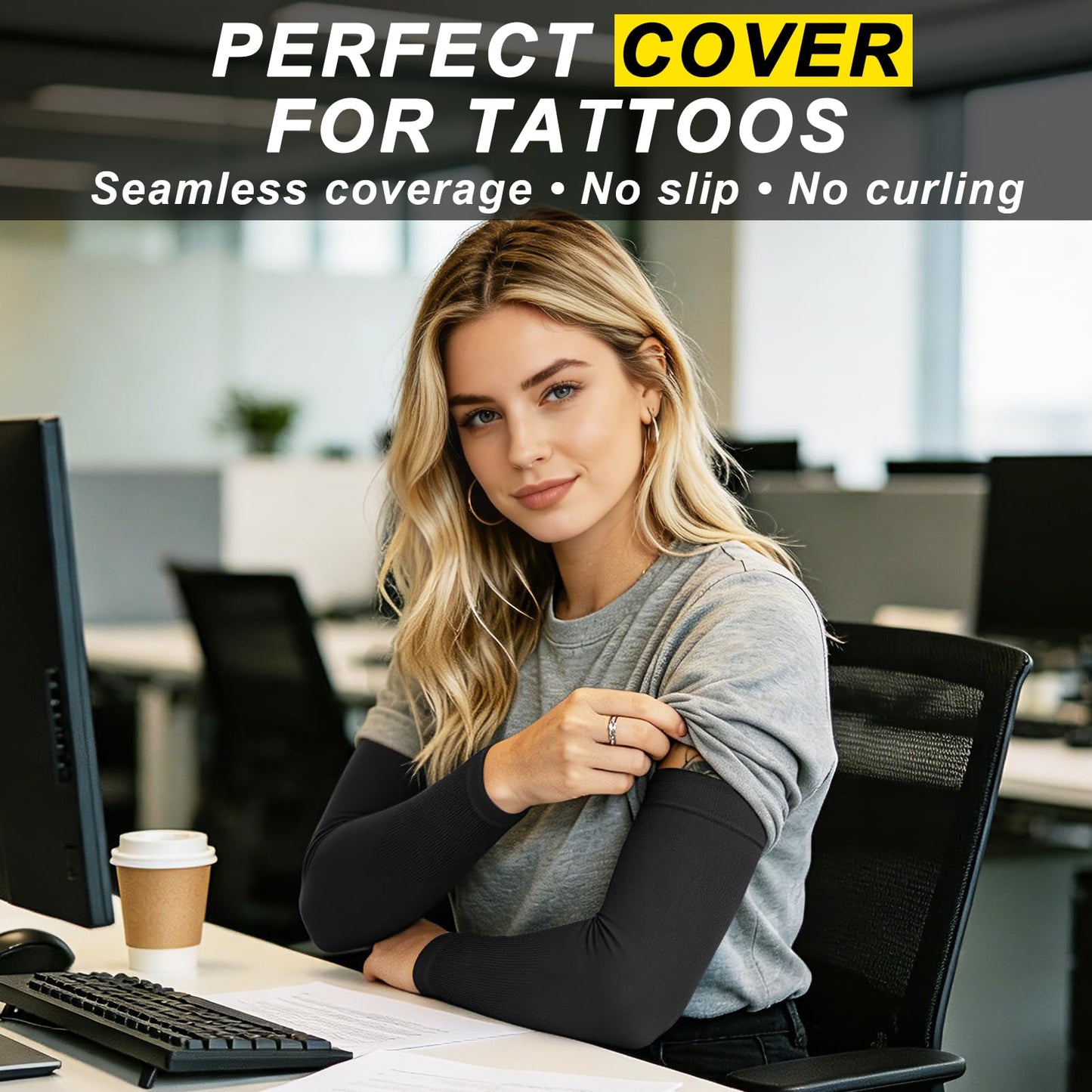 ROCK TAKIN UPF 50+ UV Arm Sleeves for Men Women, Sun Protection Cooling Sports Sleeves for Running Cycling Golf Baseball Tattoo Cover