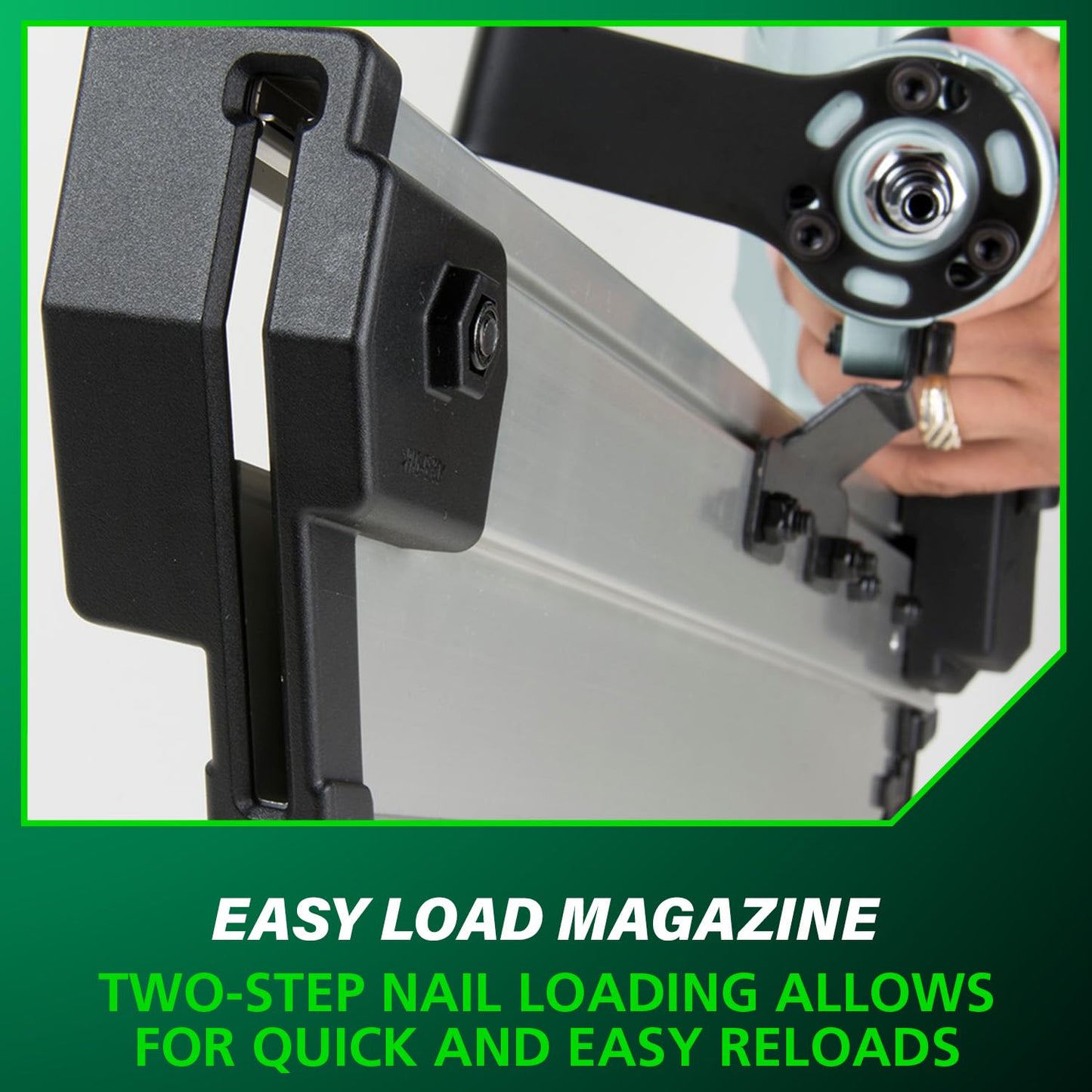Metabo HPT Framing Nailer, Pro-Preferred Pneumatic Power Nailers in Framing Tools, Powerful Tool With Tool-less Depth Adjustment & Claw Tip, 21° 3-1/2" Plastic Collated Nails, NR90AC5
