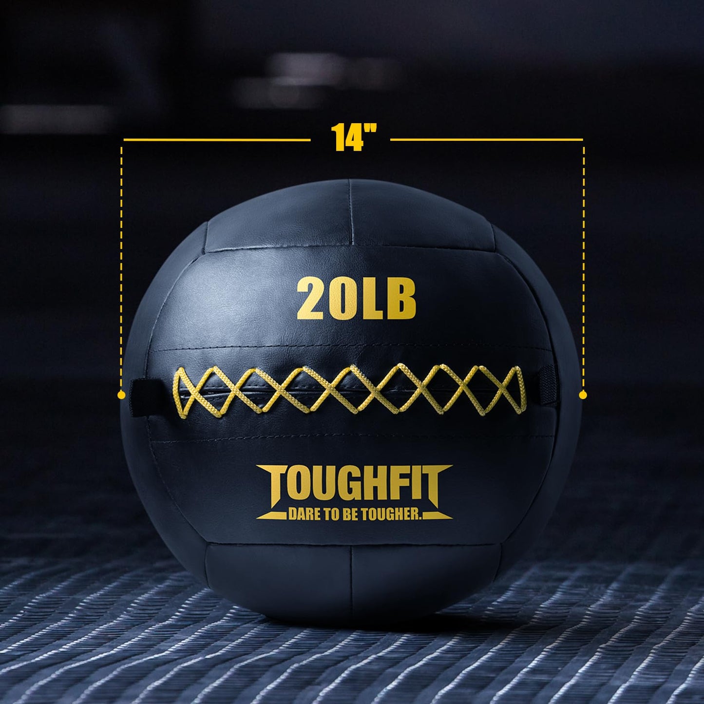 ToughFit Soft Wall Ball - Medicine Ball Set for Cardio Fitness Exercise - Weighted Med Ball for Strength and Conditioning Exercises, Cross Training Lunge, and Partner Toss