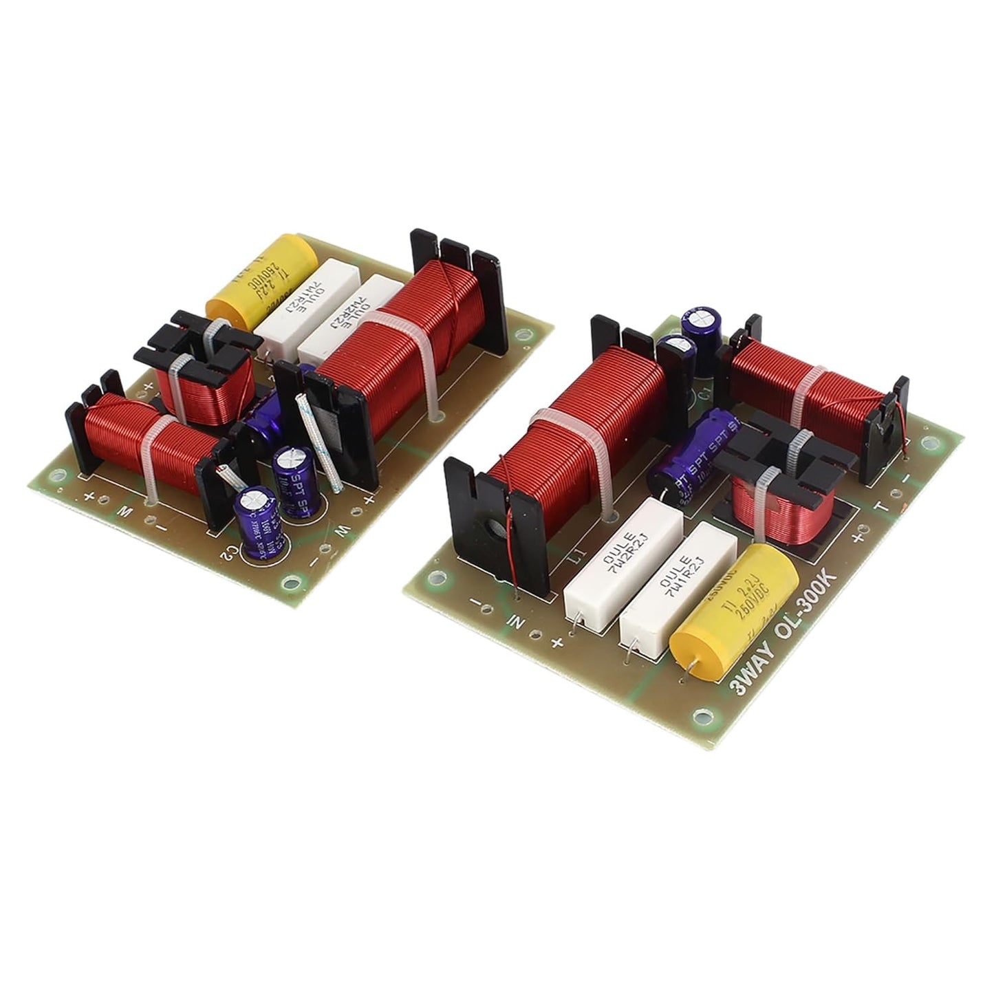 sourcing map 2 180W 3-Way 850/4800 uxcell x Audio Crossover Filters Frequency Divider Speaker Hz