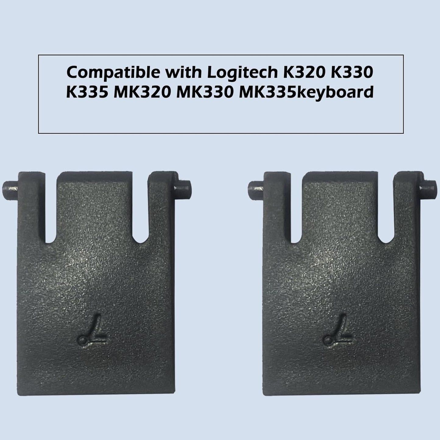 Celeyearnirs 2PC MK320 MK335 K330 Keyboard Feet Replacement Parts Compatible with Logitech Wireless Keyboard Feet