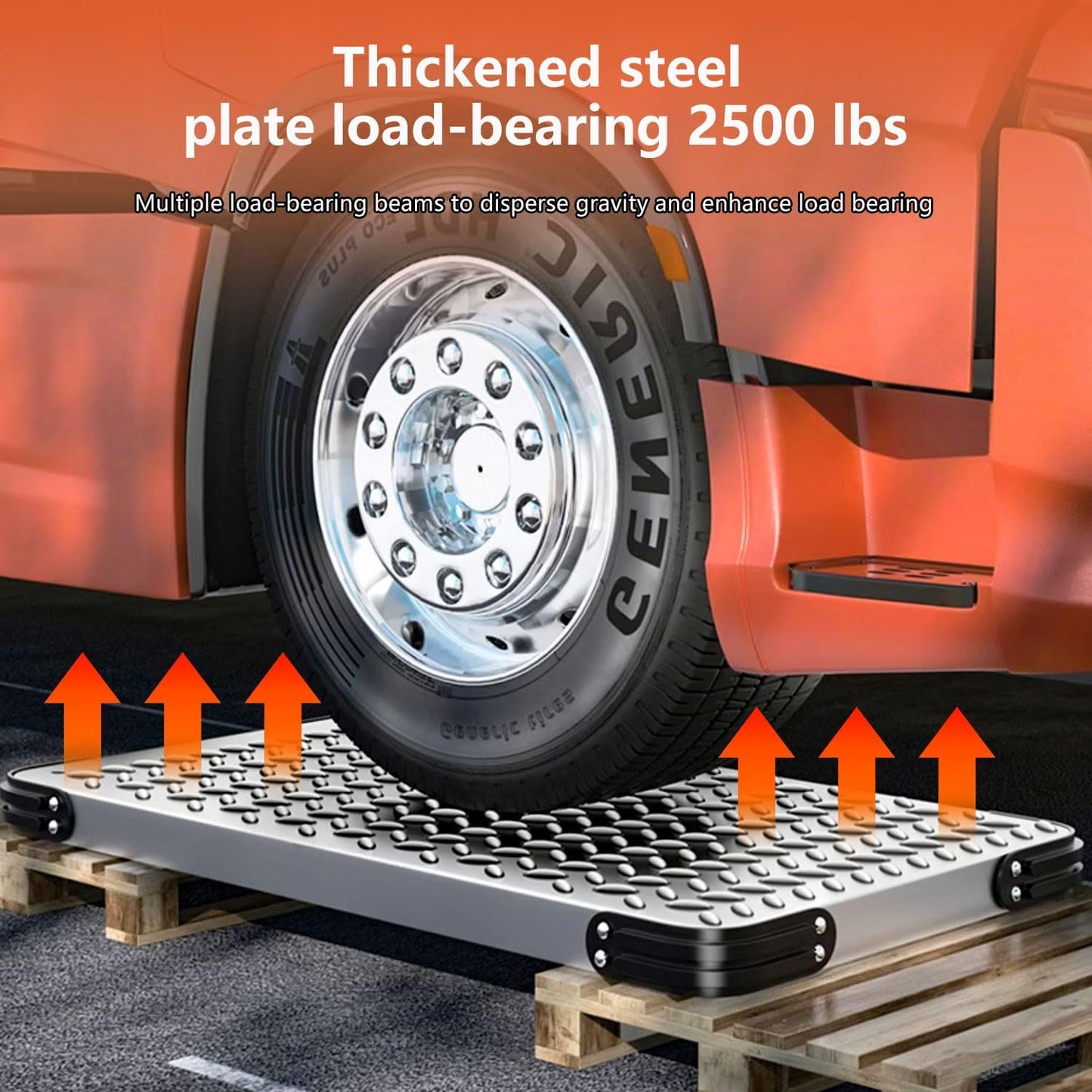 YAOYAO LAND Foldable Platform Truck Push Dolly Heavy Duty 2000 lb. Weight Capacity with Brake and 6" 360 Degree Swivel Wheels