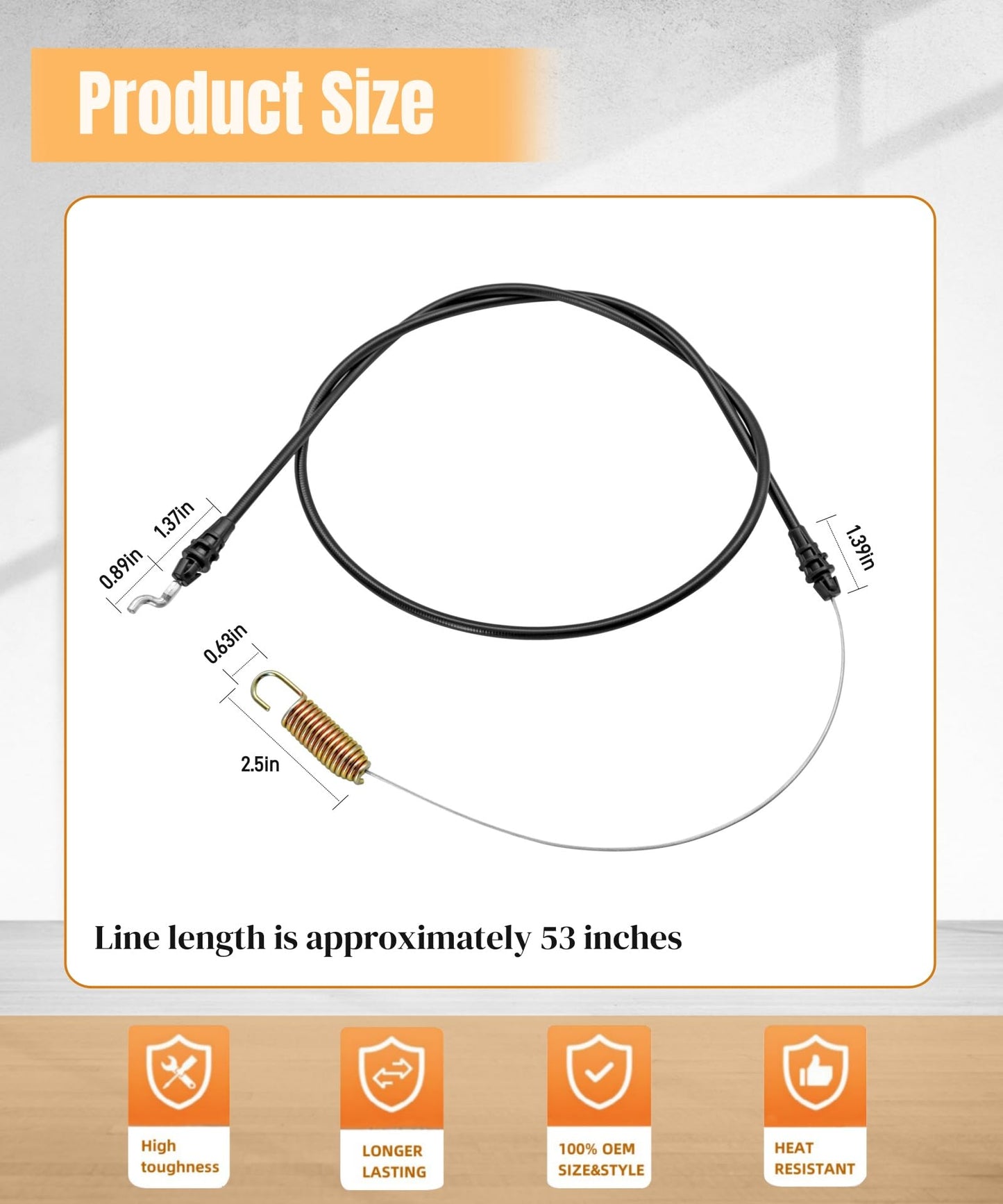 BTROVIA 946-04413A Forward Cable Replacement Fits for Craftsman Troy Bilt Bronco Colt Pony Pro Line Tiller,Fits for 650 640 65M8B93 65M8B66,Replaces 746-04413,746-04413A,946-04413