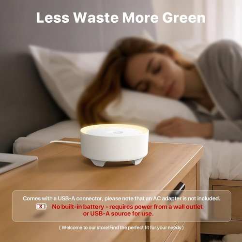 Kipcush White Noise Machine - 20 Soothing Sounds, Dimmable Night Light, USB Powered | Sleep Better Tonight