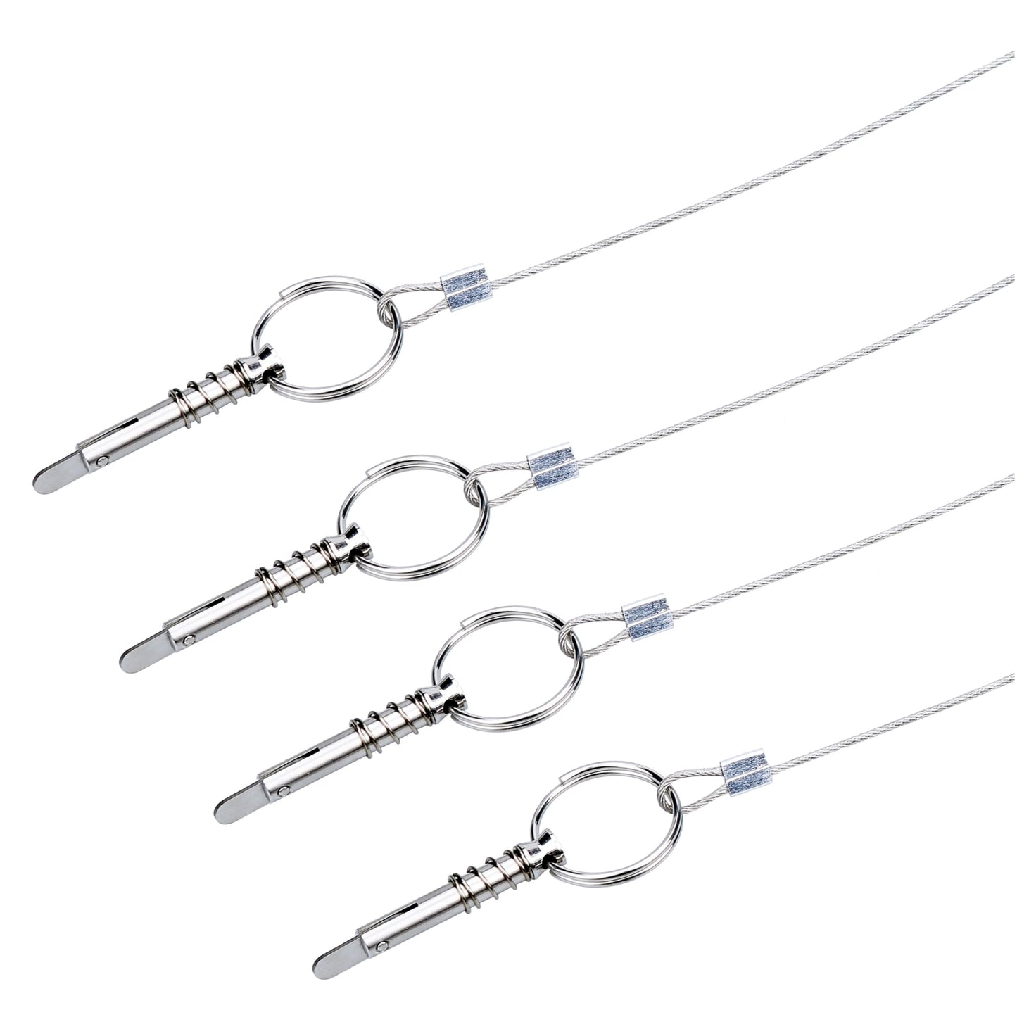 Thorn Boat Bimini Top Quick Release Pins with Lanyard - Marine Grade 316 Stainless Steel Pin Durable Hardware for Deck Hinges & Canopy Systems (4 PCS)