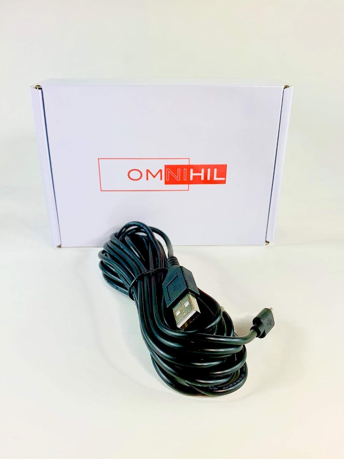 15 2.0 OMNIHIL Feet Long High Speed USB Cable Compatible with Micro-USB Powered Soap/Hand Sanitizer/Foaming Soap