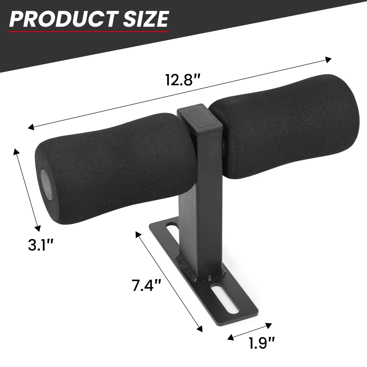 Nordic Hamstring Curl Squat Rack Attachment, Sit Up Assistant Device Abdominal Core Workout, Bulgarian Split Squats, for Power Rack Power Cage