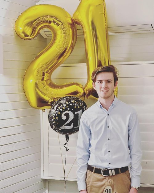 Gold Number 12 Balloon - 40 Inch Gold Birthday Decoration for 12th Year Celebration
