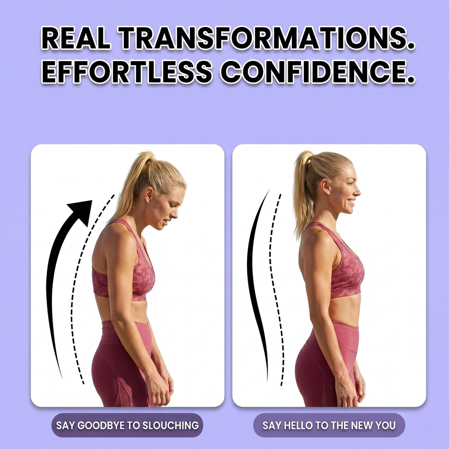 Figure 8 Resistance Band Set of 3 (15/25/35lb) - High-Density Silicone Exercise Bands with Handles for Arms, Shoulder Opening & Back Stretching - Posture Corrector for Yoga, Pilates & Home Gym