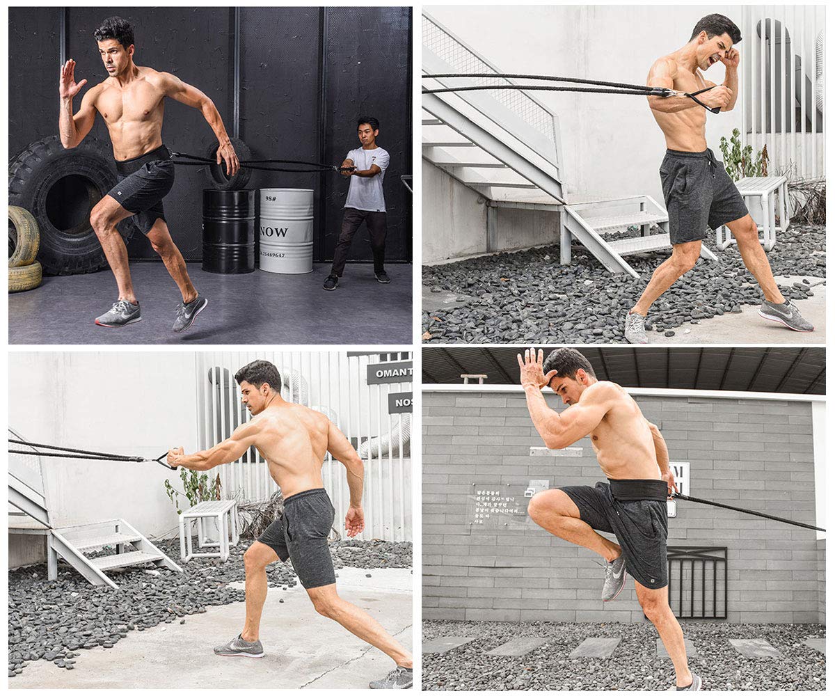YNXing Dynamic Resistance Trainer Elastic for Resistance Training to Improve Strength, Power, and Agility (6.6ft)