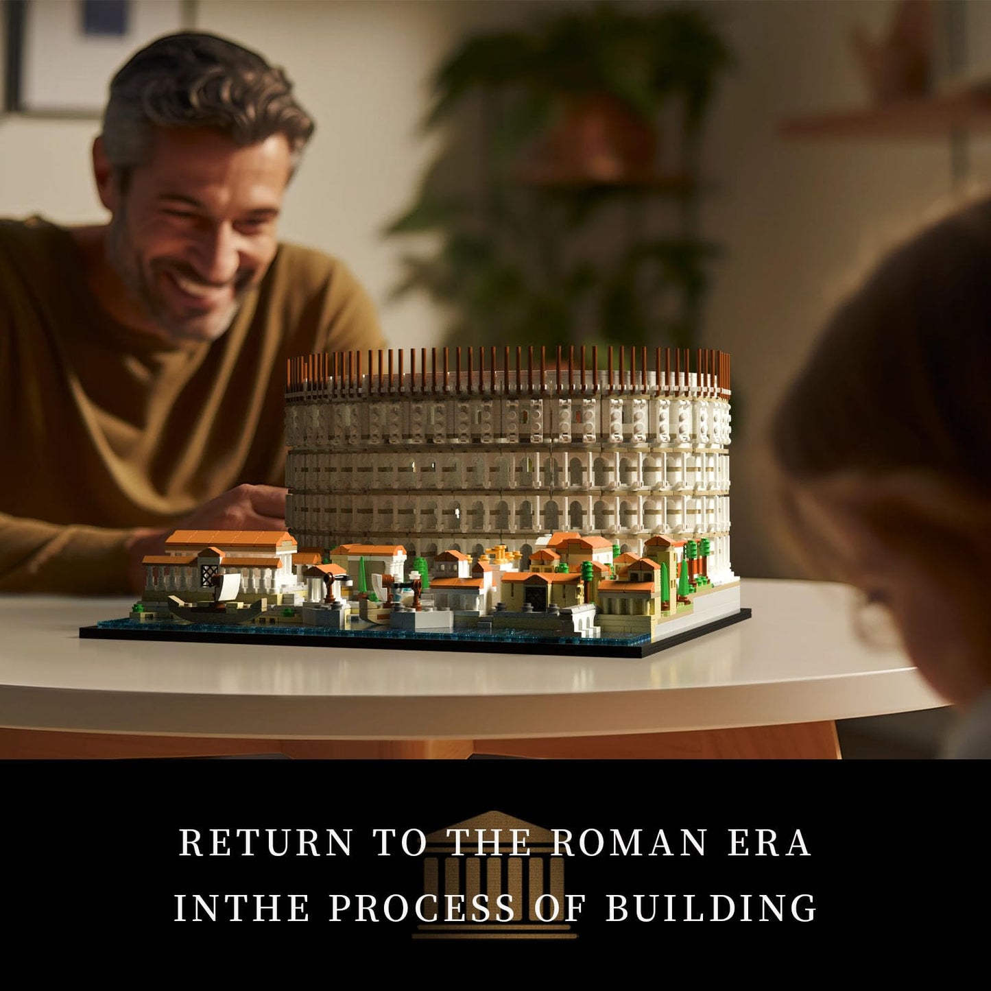 Givenni Architecture The Roman Colosseum Building Sets; Collectible Model for Adults; Home Décor Model Building Kit, Creative DIY Activity, Famous Landmarks Collection (3989Pieces)