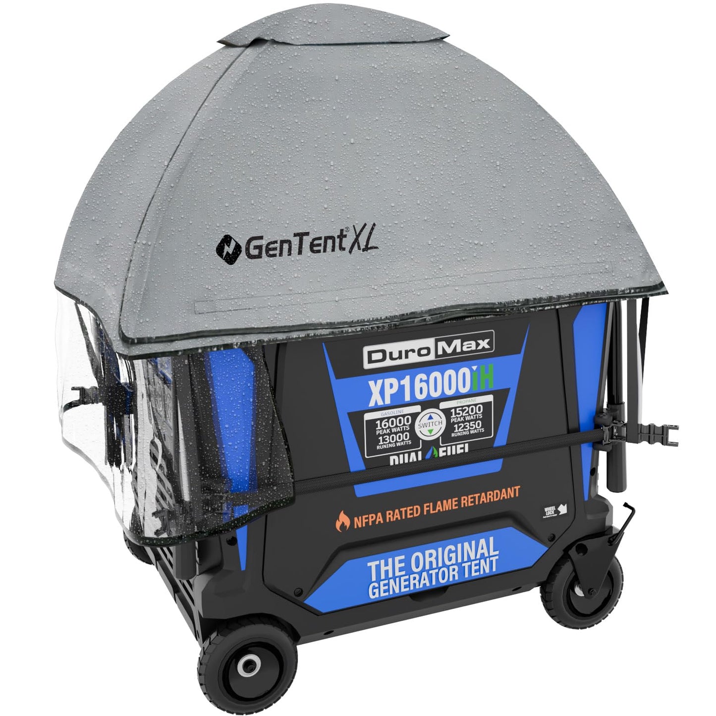 GenTent XL Inverter Running Cover – Generator Tent for Larger Encased Inverters (Gray, XL - Standard)
