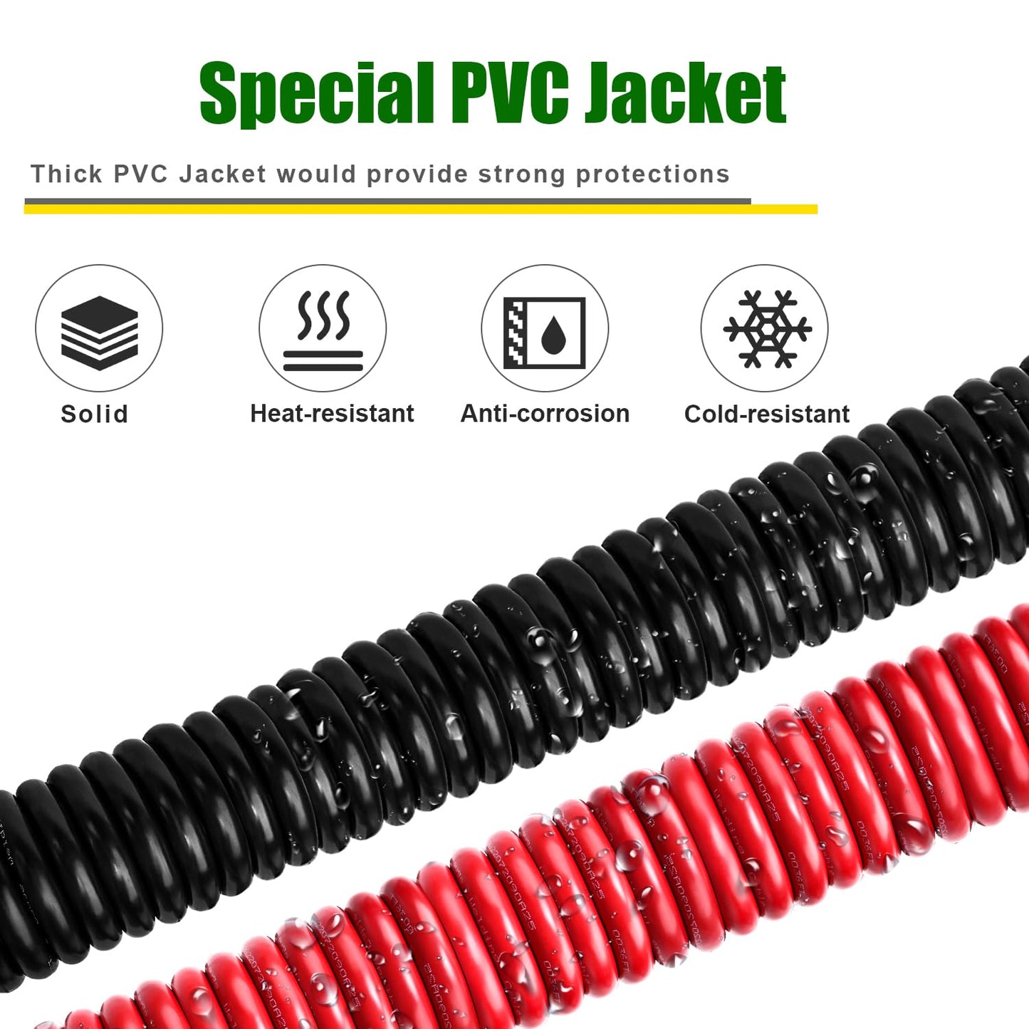Kimbluth 4 Gauge Battery Cable Copper Wire, 30FT Red+30FT Black 4 AWG Welding Cable Standard USA OFC Wire for Automotive, Battery, Solar, Marine and Generator