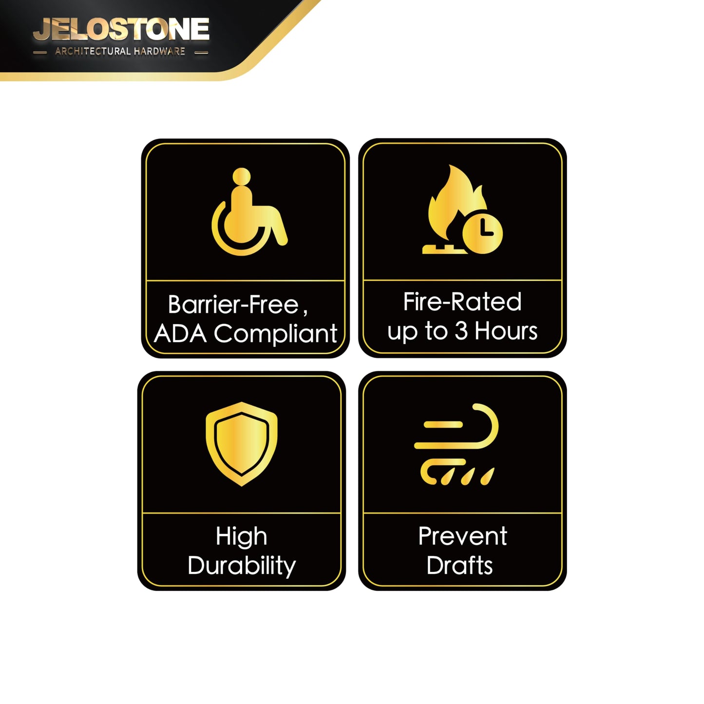 JELOSTONE 5" W x 1/4" H x 36" L - Commercial Aluminum Door Threshold(Mill Aluminum)- Door Saddle- ADA accessible Barrier Free- Fire Rated- Door Thresholds for Exterior Doors, B303A