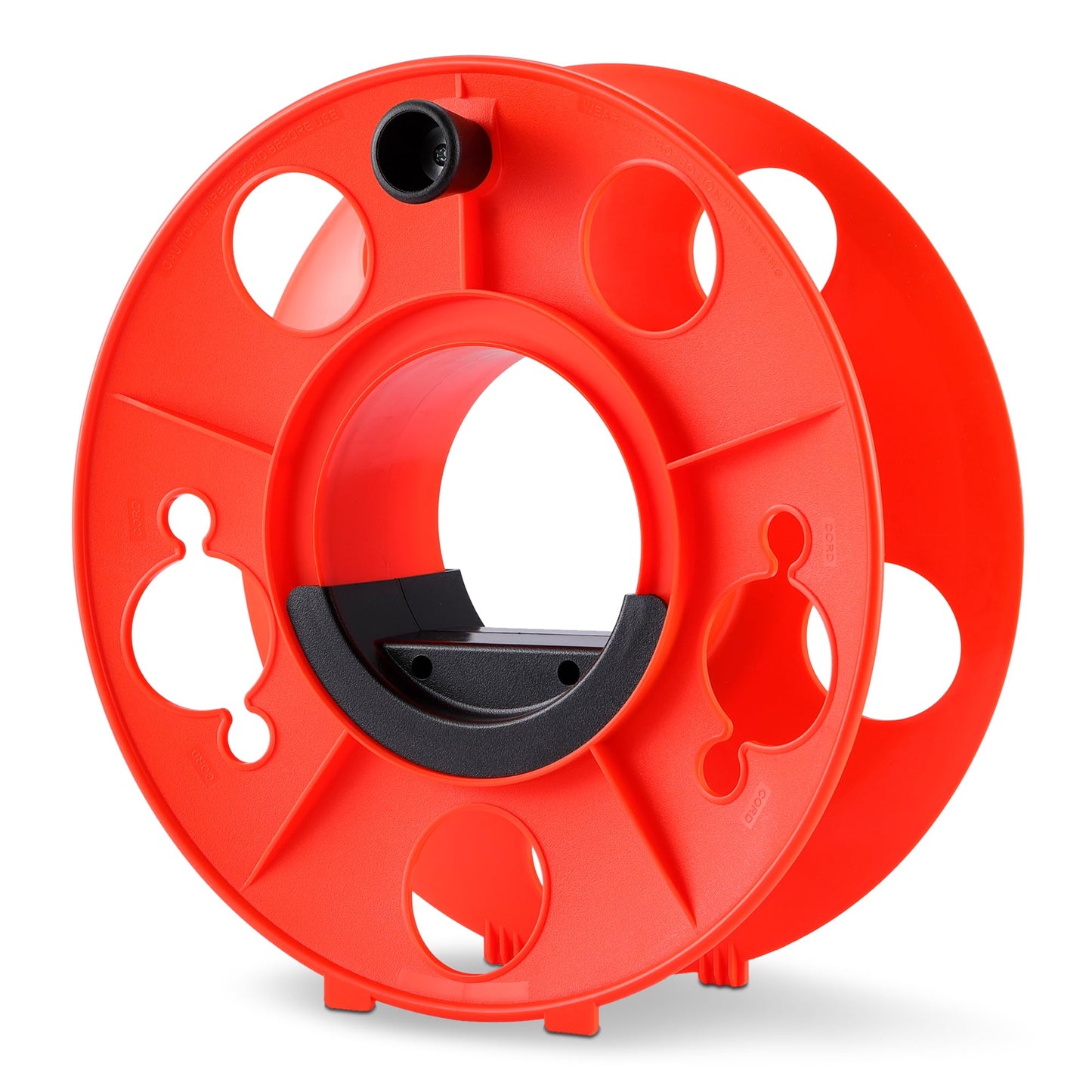 Amazon Basics Extension Cord Reel, 150-foot Capacity for 16/3 SJT Cord, Impact-Resistant, Orange