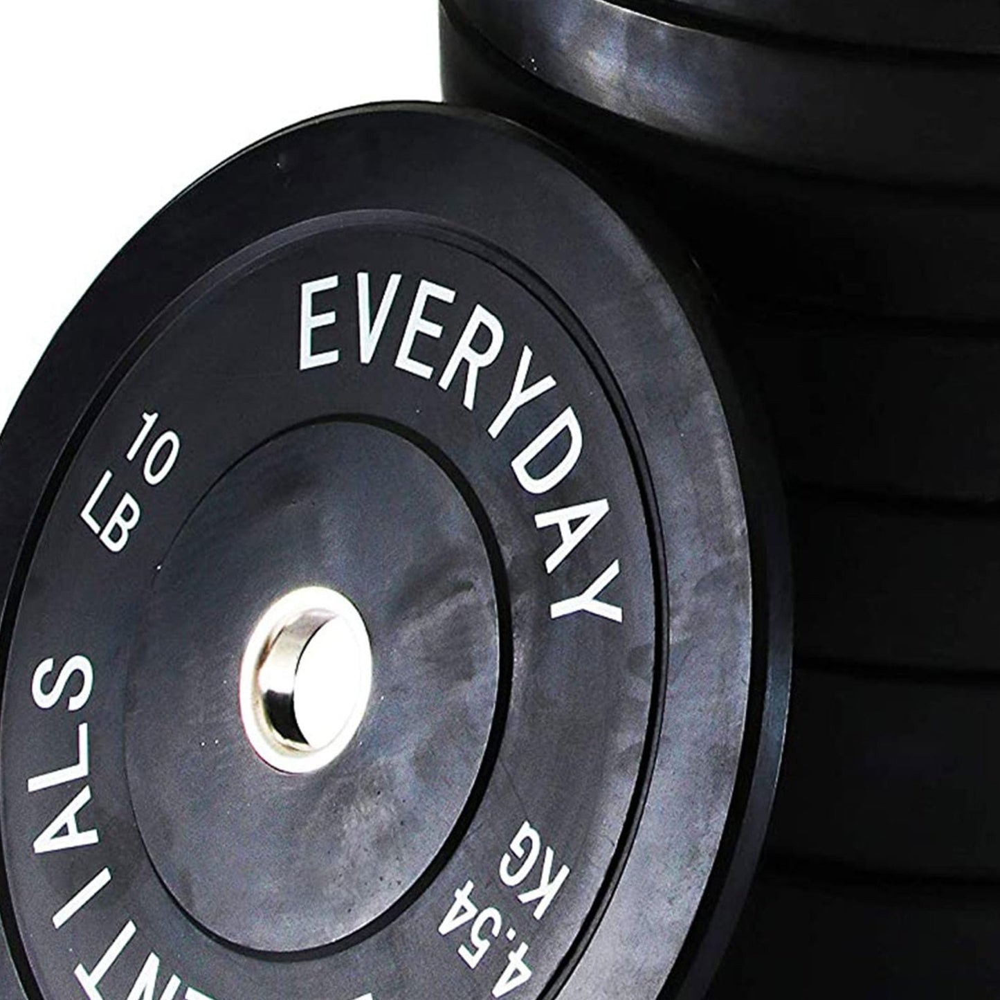 BalanceFrom Olympic Rubber Bumper Weight Plate Set with Steel Hub Inserts – 2-Inch Hole Plates for Strength Training, Powerlifting, and Weightlifting at Home, Garage, or Commercial Gym