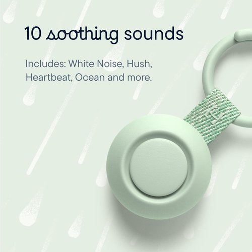 Hatch Go Portable Sound Machine - 10 Soothing Sounds for Babies & Kids | Travel-Friendly Mint Color