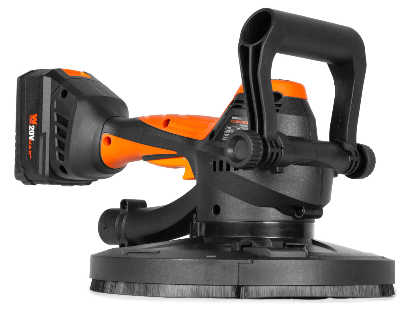 WEN 20V Max Brushless Handheld Drywall Sander with 4.0Ah Battery and Charger (20408)