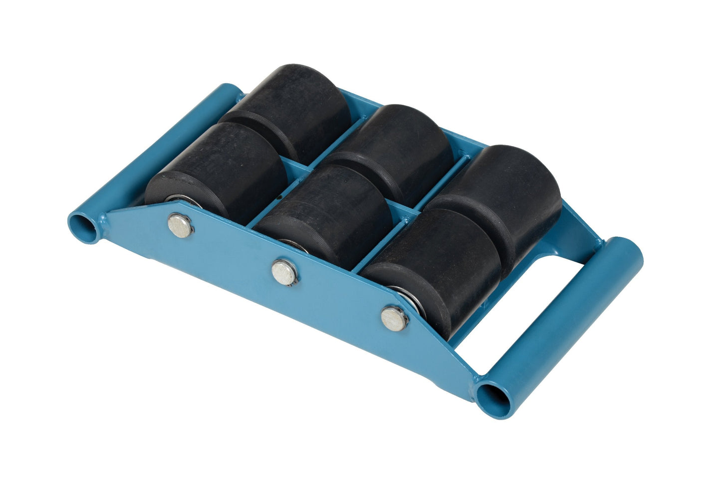 Vestil FMS-6 Steel Fixed Machinery Skates 16-1/4 In. x 8-1/2 In. x 4 In. 12,000 Lb. Capacity Blue