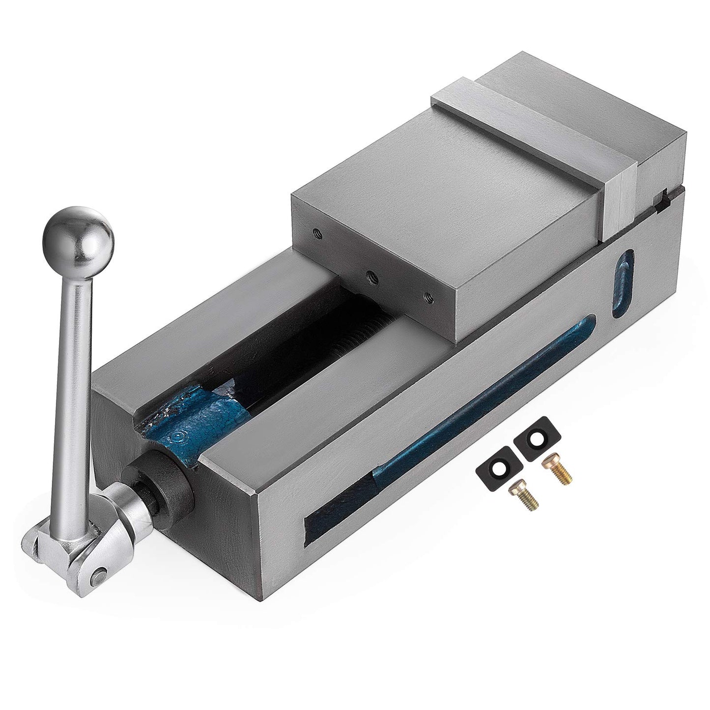Mophorn Milling Vise 4"/100mm,Bench Clamp Vise Nodular Cast Iron Material,Clamping Vise Clamping Force 19KN Max, Milling Machine Vise