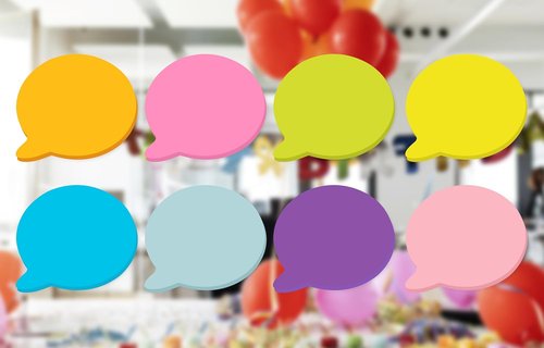 Bubble Sticky Notes - 3x3 Inch, 8 Pads of Super Cute Bright Colors | Strong Adhesive & Clean Removal, 82 Sheets Each