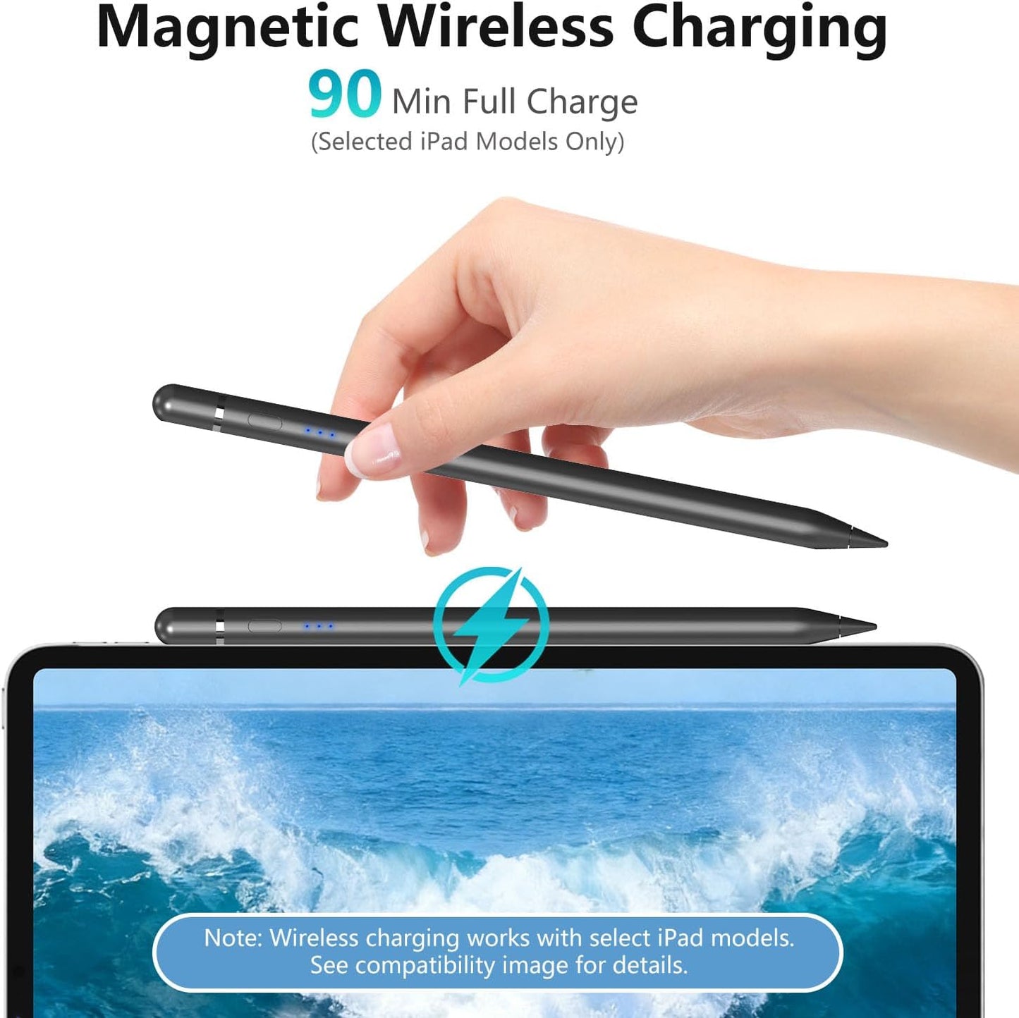 Xpencifan 1st 2nd 11/12.9/13, iPad Pencil Generation for iPad, Stylus Pen for Pencil Generation with Magnetic Charging