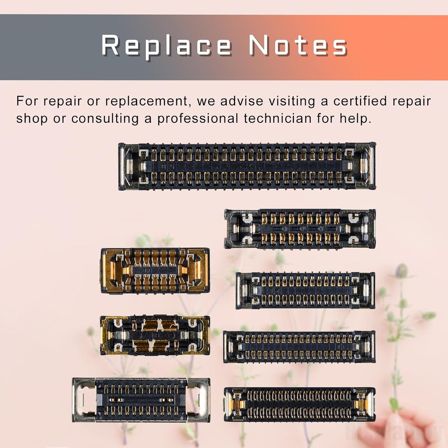 8 12 iPhone12 Pcs for iPhone Motherboard Socket Connection B Kit Includes Battery SIM Charging Port Replacement Wide