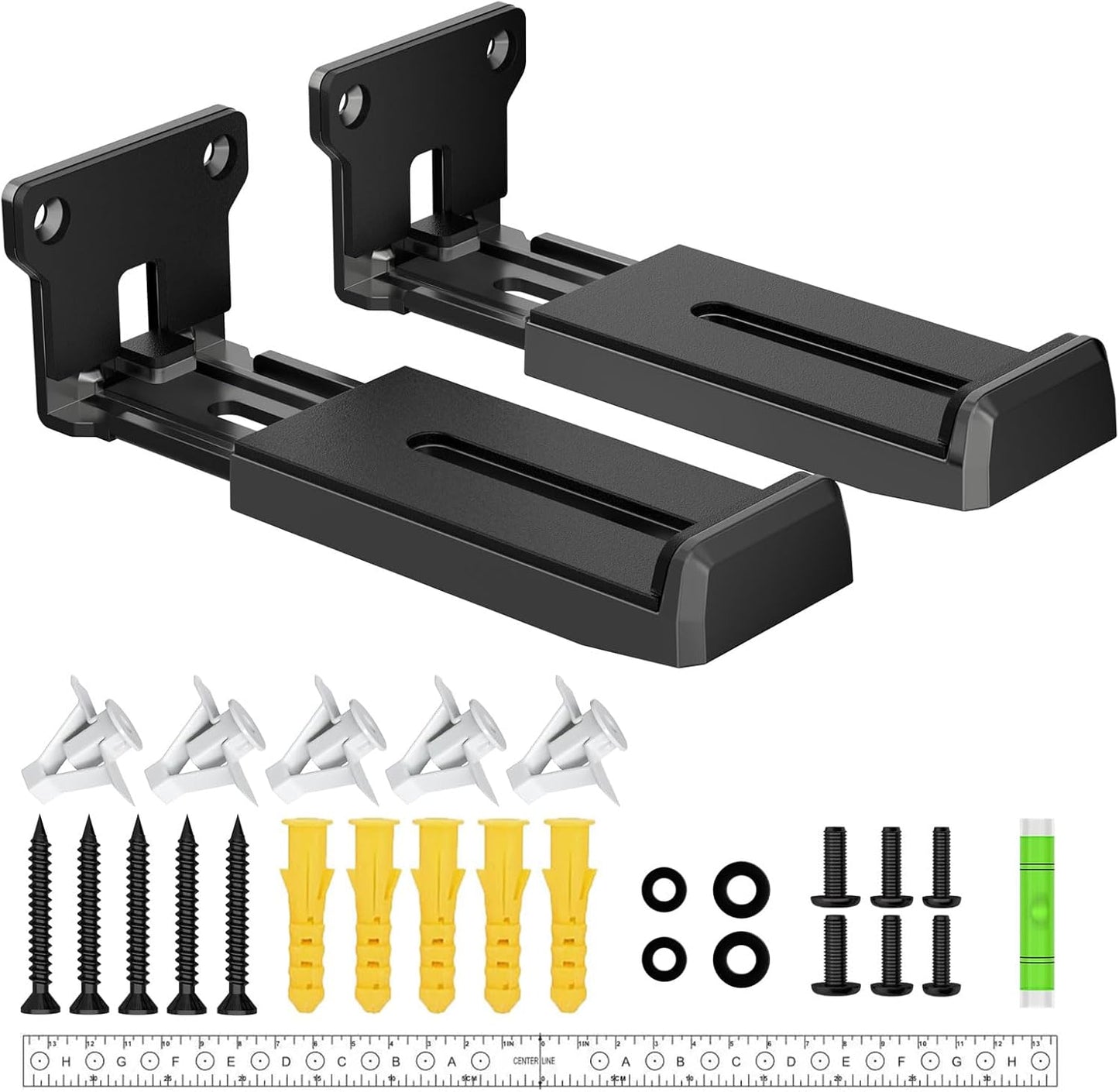 ZUOLACO 33 lbs, 3.6-6.4, Soundbar Wall Mount Bracket for Samsung, Bose, Vizio, LG, Sony, JBL, Sonos and More Sound Bar