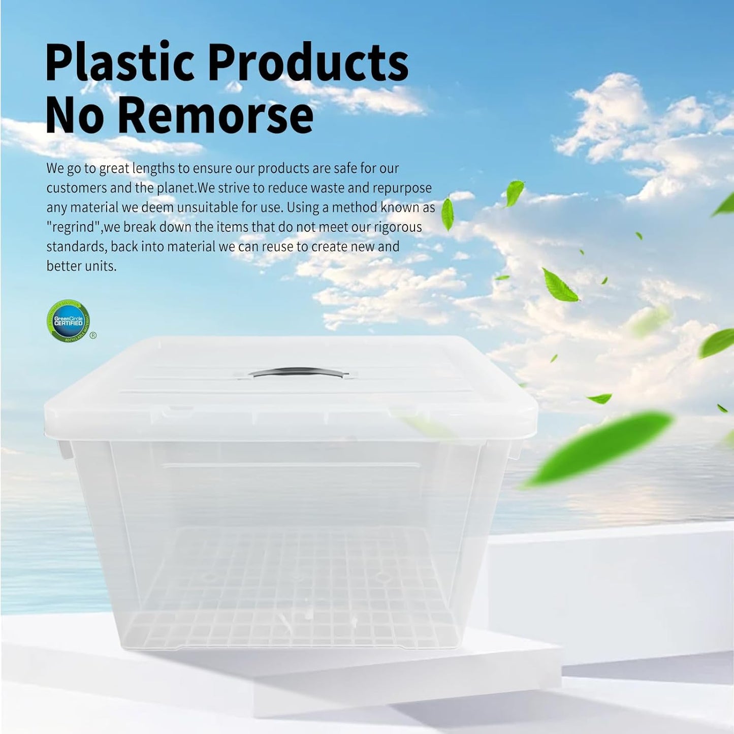90 Quart Heavy-Duty Stackable Clear Storage Bins by [Brand Name] - BPA-Free Organizing Containers with Lids for Home & Office