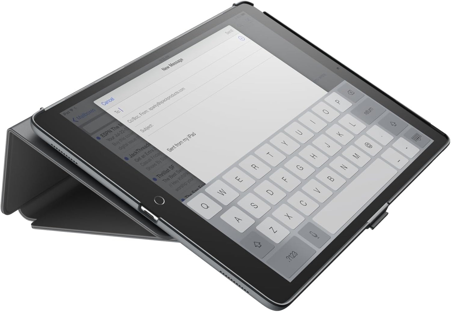 Speck 91905-5999 10.5" (2017) Products Balance FOLIO Case and Stand for iPad Pro with Magnets, Stormy Grey/Charcoal