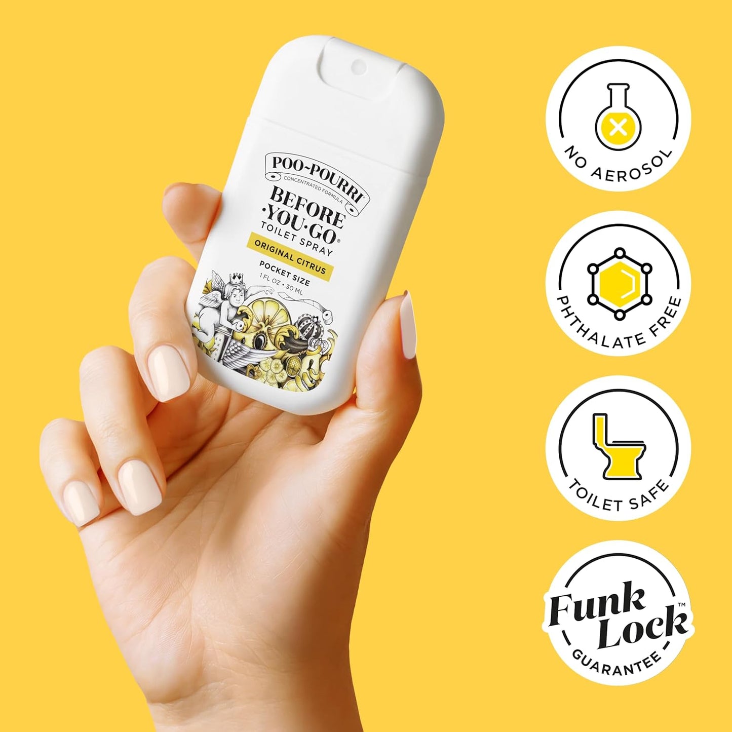 Poo-Pourri Before-You-Go Toilet Spray Bundle | Original Citrus 2 Fl Oz & Travel Size 1 Fl Oz