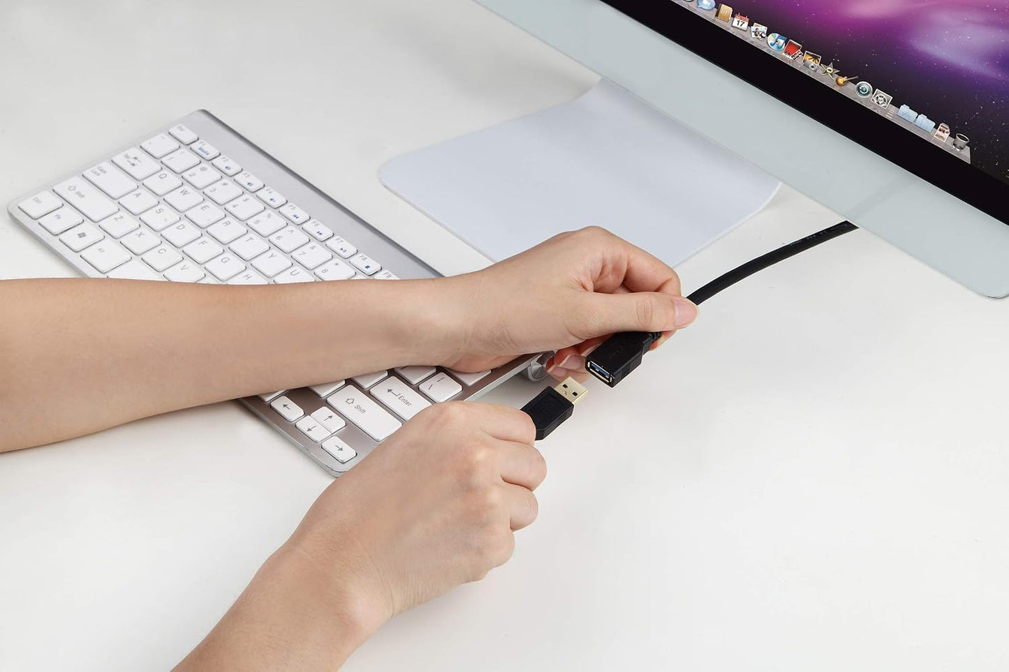 Qxcynsef 3.0 20 FT,5Gbps More,Black,20FT USB Extension Cable High Speed Data Transfer Extra Long A Male to A Female