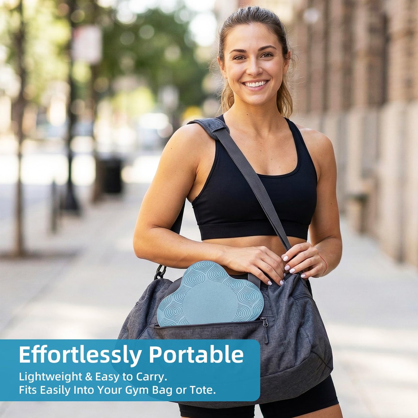 Yoga Knee Pads Set of 2 – Extra Soft Non-Slip Yoga Knee Pad Cushion for Knees Elbows Wrists – Pilates & Workout Knee Pads for Floor Exercises, Kneeling, Stretching, Fitness, Blue