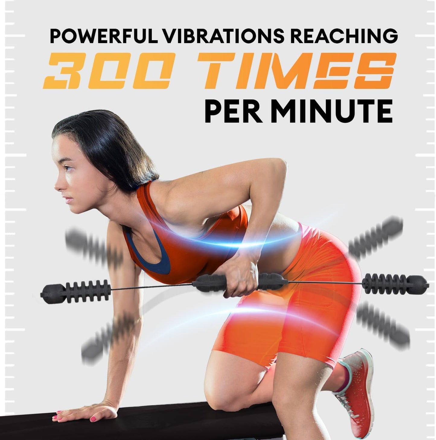 Yes4All Elastic Fitness Exercise Bar, Shake Weight, Body Physical Therapy, Body Bar Equipment for Strength Training Home Gym