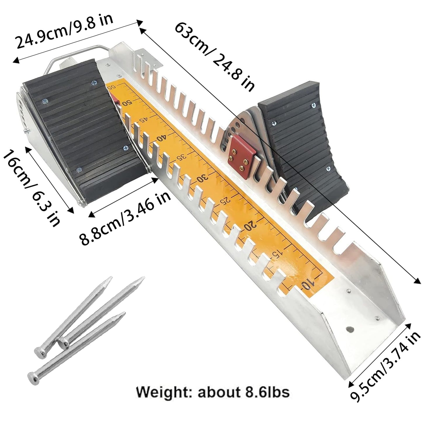 Supvision Lightning Starting Blocks Sprinter Pedals 6 Angle Adjustable Sprinters Track and Field Aluminum Suitable for Plastic Runway CinderTrack 25in Back School Fall Sports Day