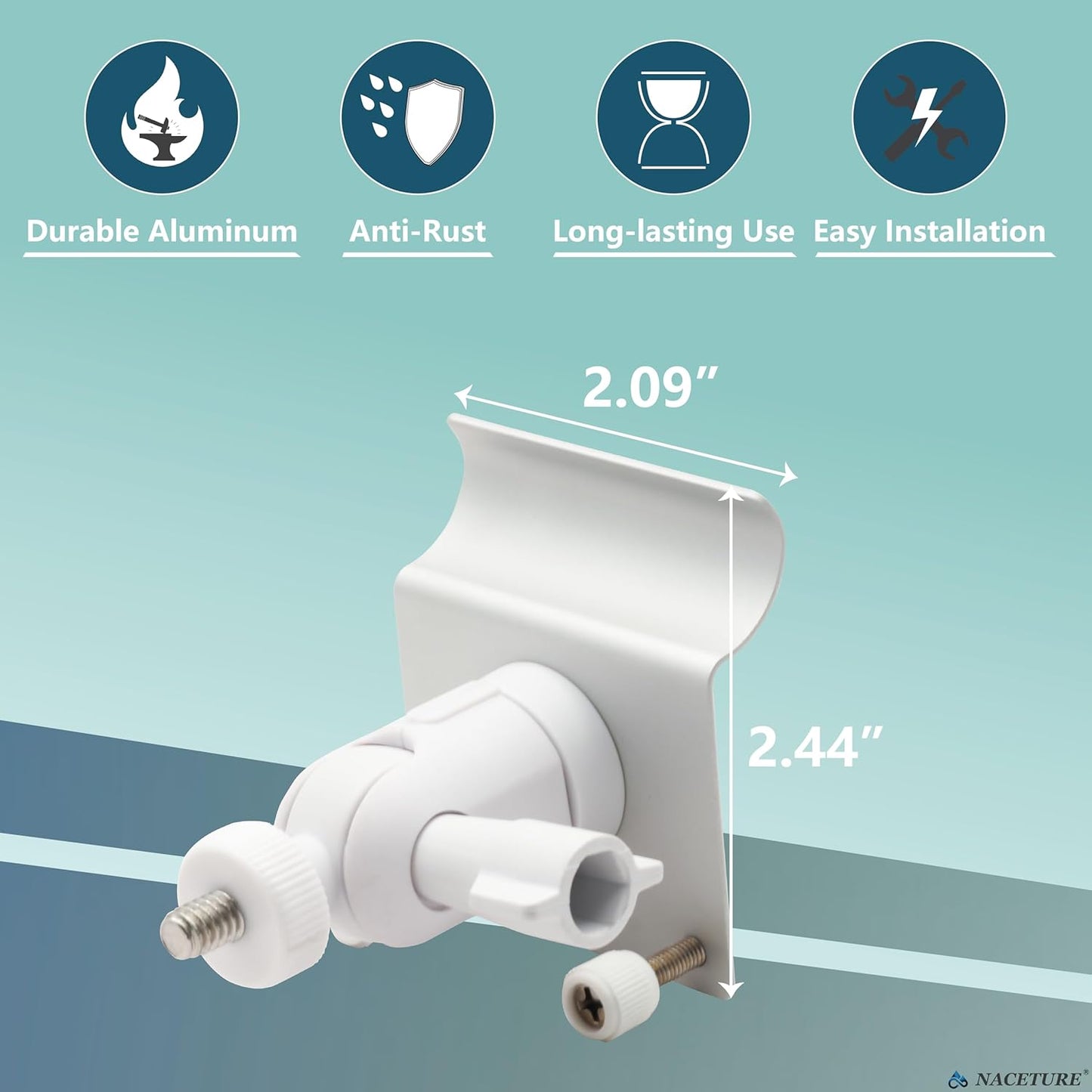 2 Pack 360 90 (2) NACETURE Vinyl Siding Mount Compatible with Blink Camera Outside with Swivel & Tilt Adjustment