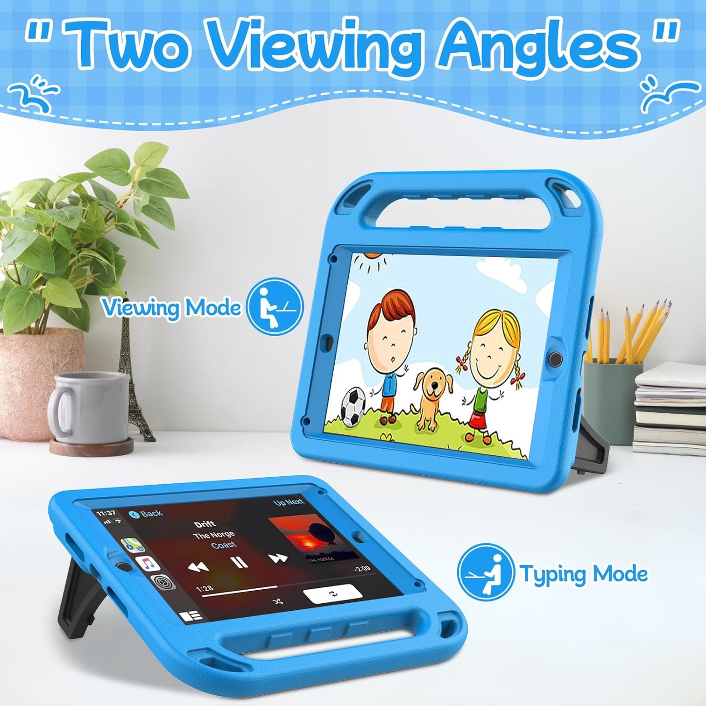 BMOUO 6th/5th 9.7-inch, 2017/2018), 9.7/Air 2 6th 5th Kids Case for iPad Generation (iPad iPad Cas e with Screen