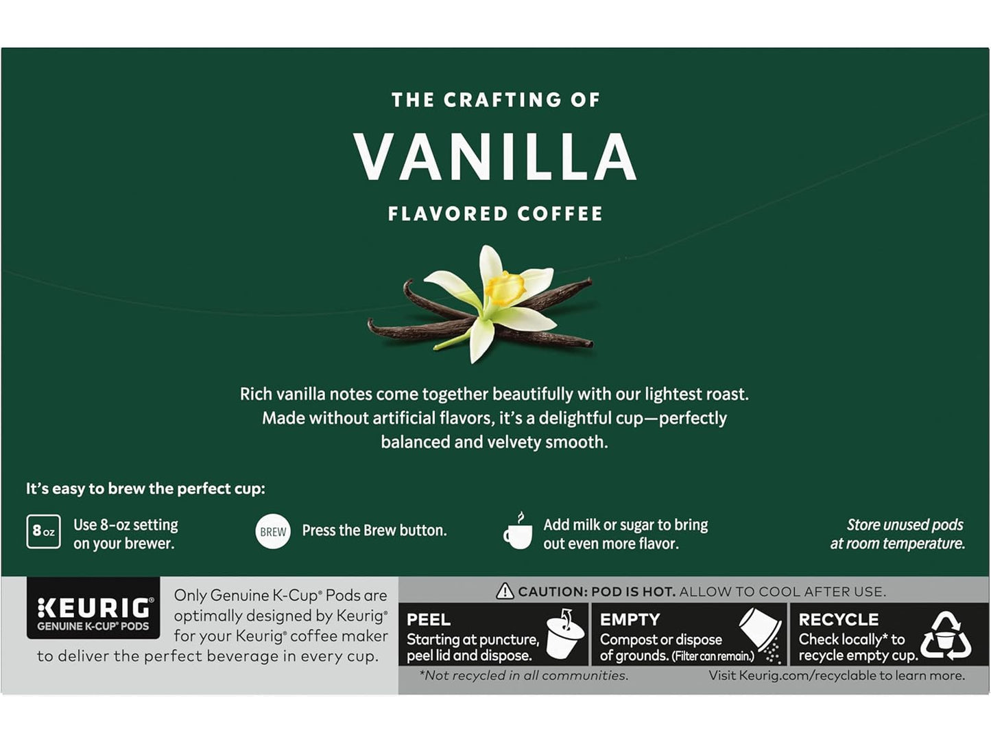 Starbucks Vanilla Coffee K-Cups - 160 Count for Rich Flavor and Convenience