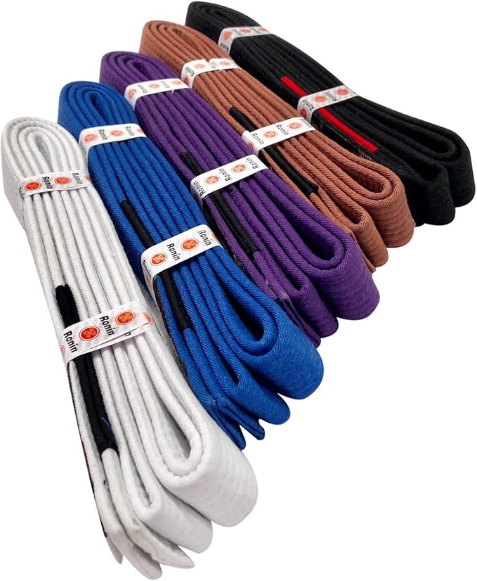 Ronin BJJ Gi Belt – Brazilian Jiu Jitsu Belt - Poly/Cotton Fabric