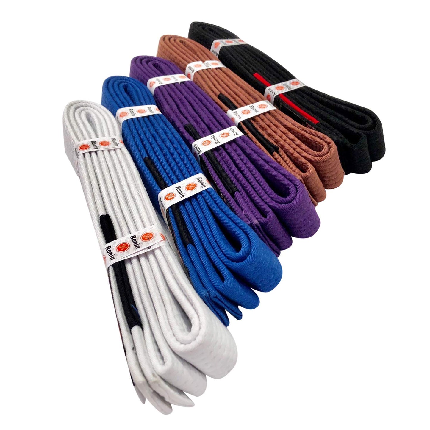 Ronin Brand BJJ Belt for Brazilian Jiu Jitsu Martial Arts Training (White, A2)
