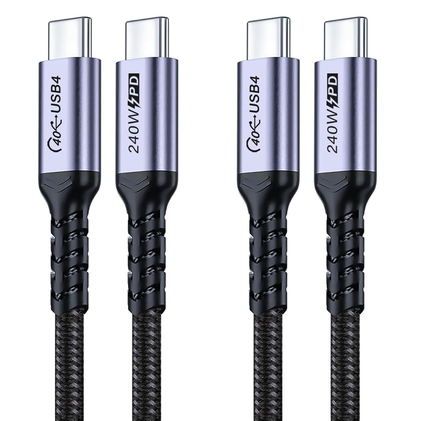240W 3ft 2 Packs, 4 40Gbps 8K 16/16 Pro/16 Plus/16 USB C Cable USB Fast Charging, High Speed Data Speed, Video Monitor