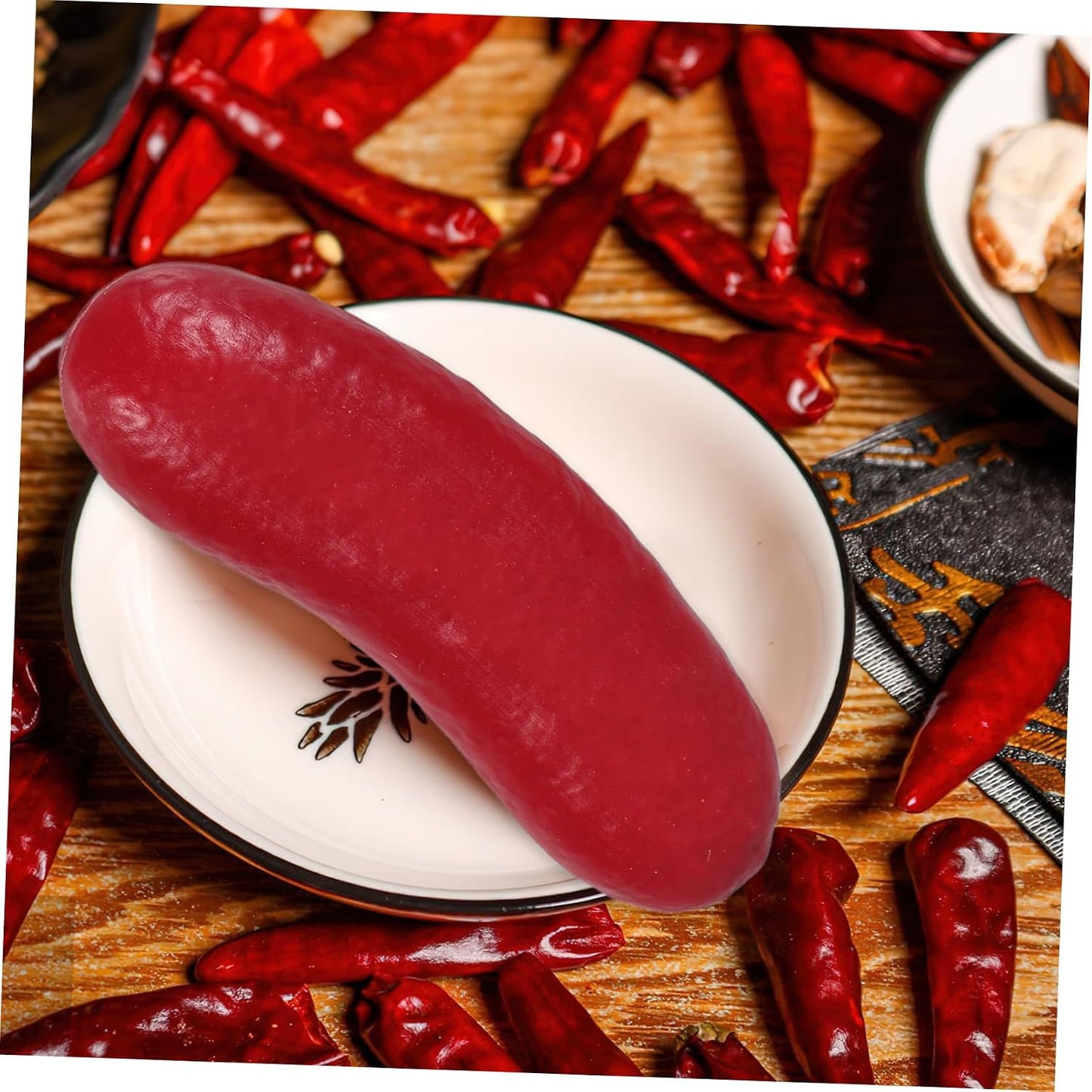 10 Pack HEALLILY Artificial Hot Dog Models Realistic Hollow Sausage Props for Food Photography Kitchen Display