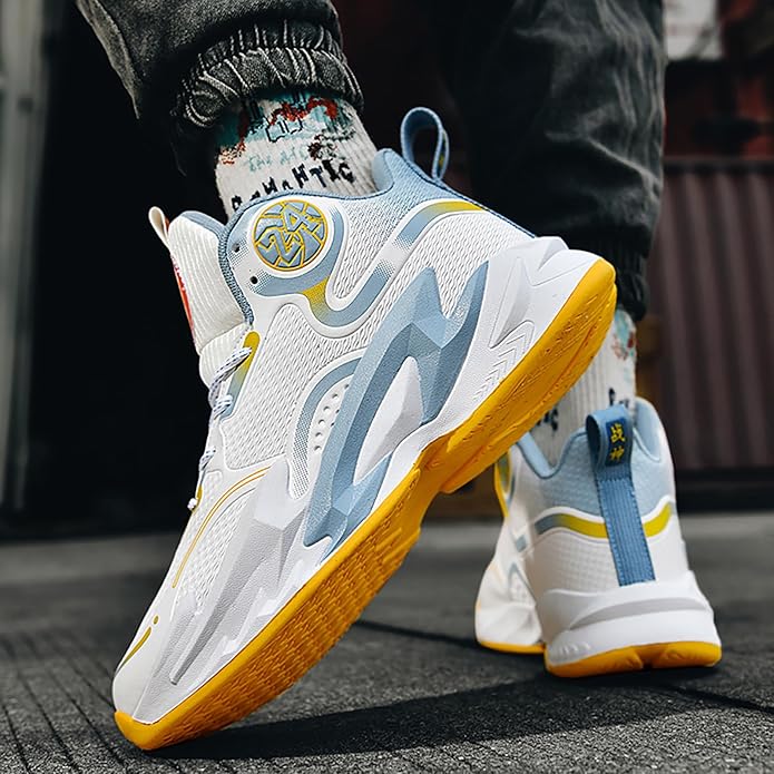 Boys Basketball Shoes Breathable Indoor Athletic Shoes Youth Outdoor Fashion Sneakers Comfortable Basketball Shoes for Girls
