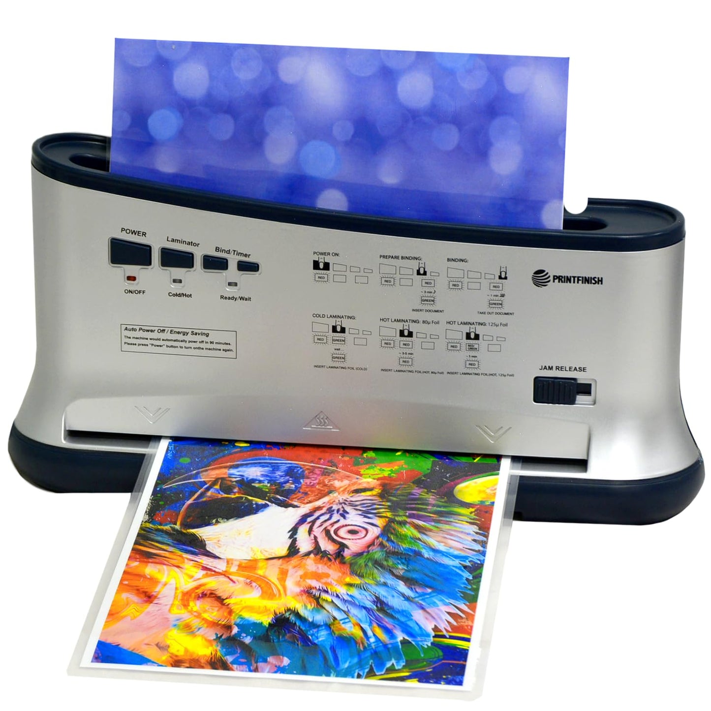 Printfinish Thermal Binding Machine with Built-in Laminator 12″ – LTB-200(Letter Size) | Jam-free and Efficient Desktop Binding Machine for Professional Looking Books, Presentations, Notebooks (110 V)