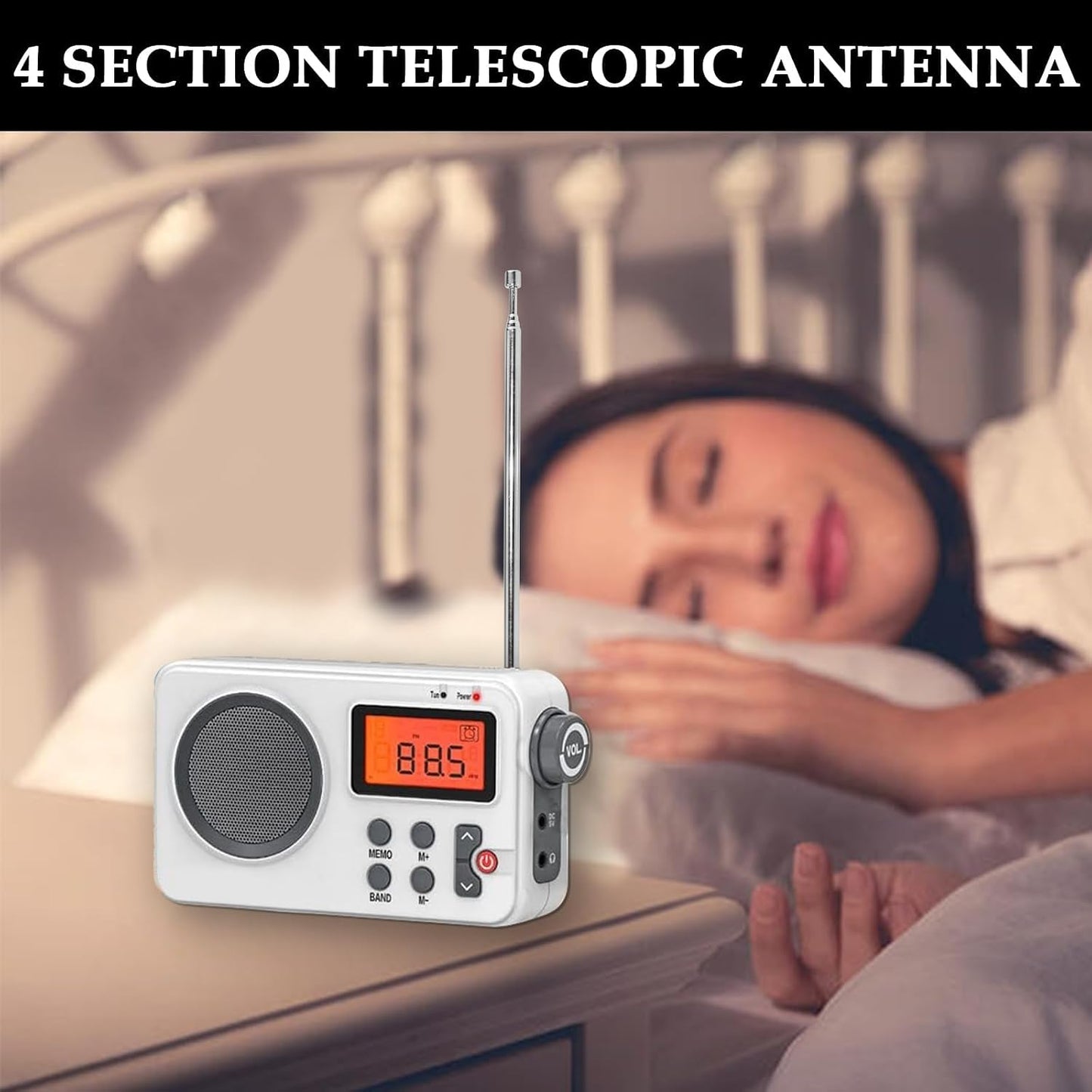 Aifeier ET 2Pcs 24 Inch 4 Telescopic Antenna, Long Section Stainless Steel Radio Antenna for Audio, TV Tuners, Radio