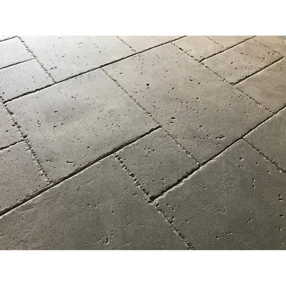 Travertine Ashlar Tile Concrete Stamps | Made in USA | 32" x 24" | Durable Rigid Mat for Driveways, Walkways and Patios – SM 6000/1