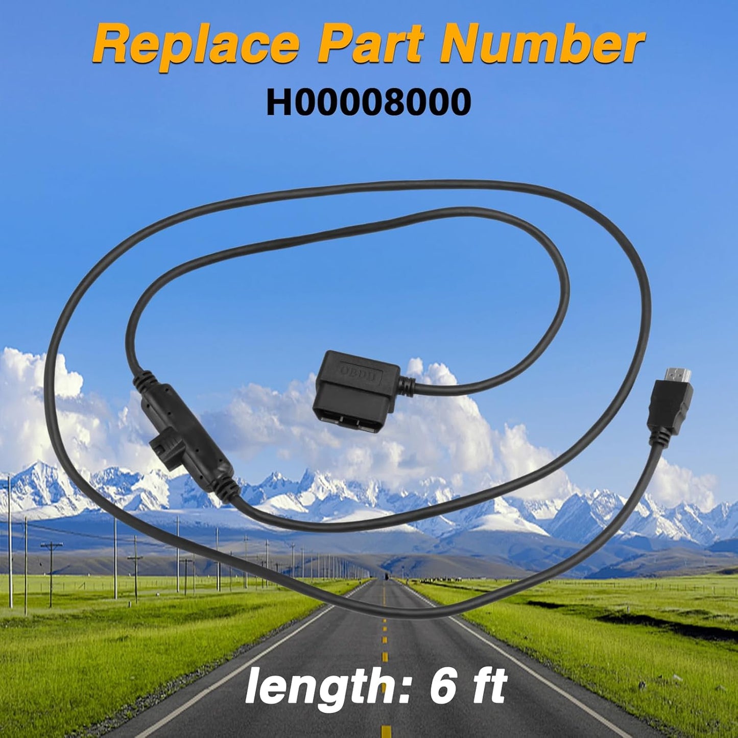 CS2 CTS2 CTS3 H00008000 OBDII to HDMI Interface Cable Monitor Cable Plug Compatible with Edge Replace#: