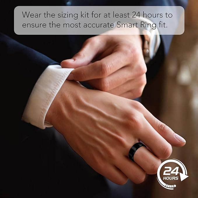 Sizing Kit ??Measure Before You Buy ??Choose from 9 Sizes (6 to 14) ??Find Your Ideal Fit for the Smart Ring ??Only Compatible Smart Ring